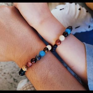 2 Pack Solar system Unisex Bracelets 7 Chakra